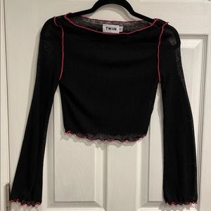 Princess Polly long sleeve crop top